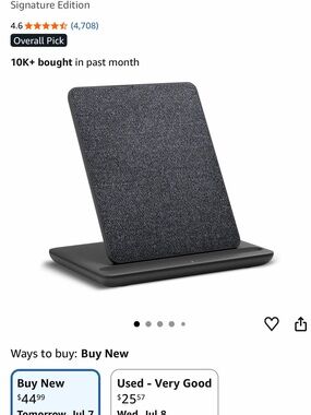 Anker Wireless Charging Stand in Charcoal Gray Fabric